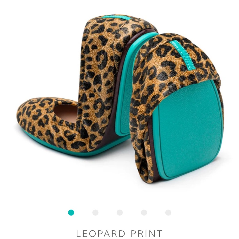 Leopard Tieks Size 9